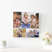 Horloge Carrée Période de soumission de la famille de collection  (Maison)