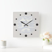 Horloge Carrée perle de cinq minutes (Maison)