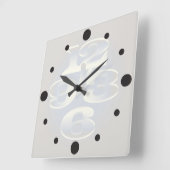 Horloge Carrée perle de cinq minutes (Angle)