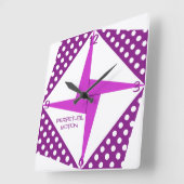 Horloge Carrée Perpetual Motion (Angle)