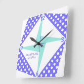 Horloge Carrée Perpetual Motion (Angle)