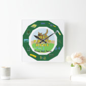 Horloge Carrée Personnaliser d'agilité (Maison)