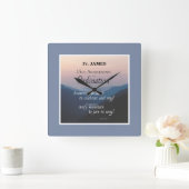 Horloge Carrée Personnaliser les fêtes d'Ordination du 15e annive (Maison)