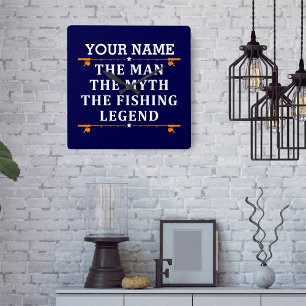 Horloge Carrée Personnaliser L'Homme Le Mythe La Légende De La P