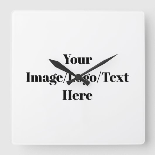 Horloge Carrée Personnaliser ou Customiser (Recto)