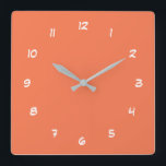 Horloge Carrée Personnaliser vos couleurs Numéros Police Personna<br><div class="desc">Belles couleurs personnalisables Horloge - Choisissez / ajoutez vos couleurs arrière - plans et numériques préférées !  
Choisissez Vos Polices Numériques Uniques !
Ajoutez votre texte / nom / date / logo / image ...  ou sinon :)Profitez - Soyez heureux - Soyez en santé !</div>