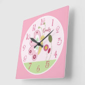 Horloge Carrée Personnalité du Clock (Angle)