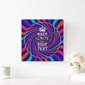 Horloge Carrée Personnalize Your Keep (Maison)