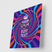 Horloge Carrée Personnalize Your Keep (Angle)