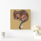 Horloge Carrée Petit Bébé Singtail Possum (Maison)