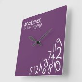 Horloge Carrée peu importe (Angle)