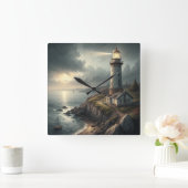 Horloge Carrée Phare (Maison)