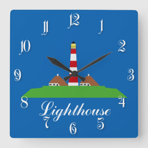 Horloge Carrée Phare