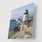 Horloge Carrée Phare de Castle Hill, Rhode Island (Angle)