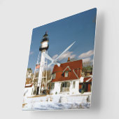 Horloge Carrée Phare de Coney Island, New York (Angle)