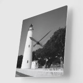 Horloge Carrée Phare d'Ocracoke (Angle)
