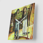 Horloge Carrée Phase de ChapeI Sixtine d'un ChaIIenge (Angle)