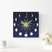 Horloge Carrée phases (Maison)