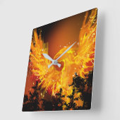 Horloge Carrée Phoenix dans l'horloge de vol (Angle)