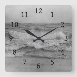 Horloge Carrée Photo 34 Ocean Waves