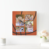 Horloge Carrée Photo Collage Father's Day (Maison)