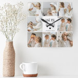 Horloge Carrée Photo de Love You Grandma Meilleur poison<br><div class="desc">Une photo de collage moderne de vous et de votre grand-mère peut être le cadeau parfait pour lui montrer combien vous l'aimez et l'appréciez. Ce cadeau unique et réfléchi est une excellente façon de préserver vos souvenirs spéciaux ensemble et de créer une belle pièce d'art qu'elle peut présenter chez elle....</div>
