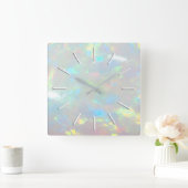 Horloge Carrée photo gemstone opal (Maison)