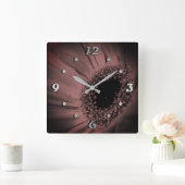 Horloge Carrée Photo, macro (Maison)