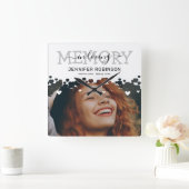 Horloge Carrée Photo Memorial Keepsake (Maison)