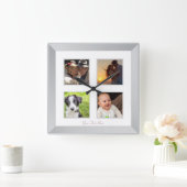Horloge Carrée Photo moderne de Frame Wall Clock (Maison)