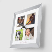 Horloge Carrée Photo moderne de Frame Wall Clock (Angle)
