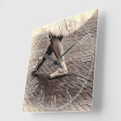 Horloge Carrée Photo of Ballet Slippers (Angle)