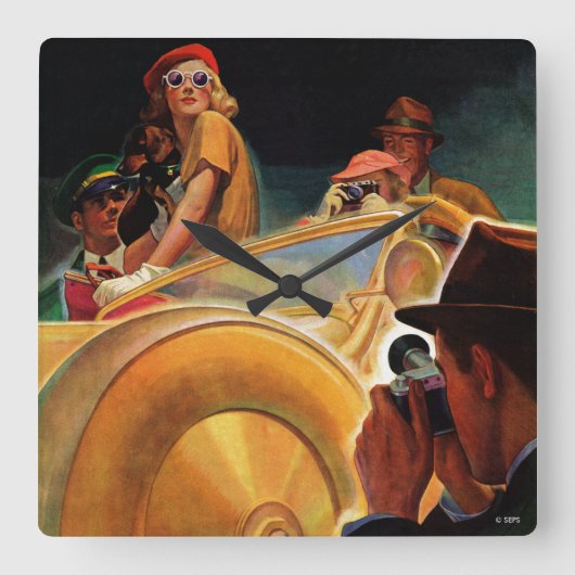 Horloge Carrée Photo Opportunity (Recto)