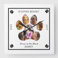 Photo Pet Memorial - White Black