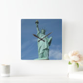 Horloge Carrée Photo Statue de la liberté (Maison)