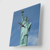 Horloge Carrée Photo Statue de la liberté (Angle)