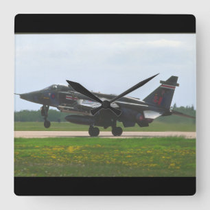 Horloge Carrée Photographie II de Sepecat Jaguar Interna_Aviation