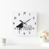 Horloge Carrée Piano (Maison)