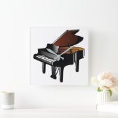 Horloge Carrée Piano (Maison)