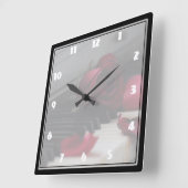 Horloge Carrée Piano Keys (Angle)
