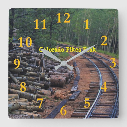 Horloge Carrée Pic de Colorado Pikes (Recto)
