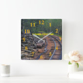 Horloge Carrée Pic de Colorado Pikes (Maison)