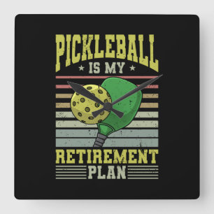 Horloge Carrée Pickleball