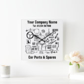 Horloge Carrée Pièces & Accessoires Auto (Maison)