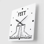 Horloge Carrée Pieds (Angle)