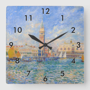 Horloge Carrée Pierre-Auguste Renoir - Venise, le Palais des Doge
