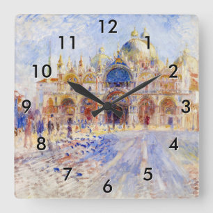 Horloge Carrée Pierre-Auguste Renoir - Venise, place Saint-Marc