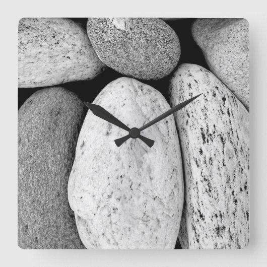 Horloge Carrée Pierres (Recto)