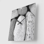 Horloge Carrée Pierres (Angle)