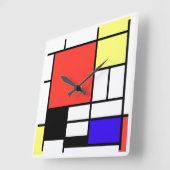 Horloge Carrée Piet Mondriaan (Angle)